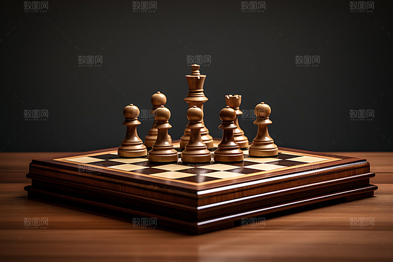 下象棋高清决策摄影图