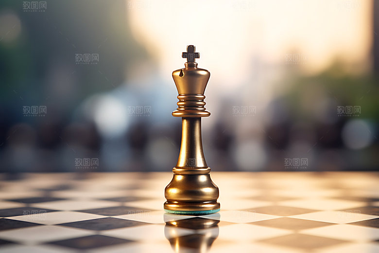 下象棋商务对弈摄影图