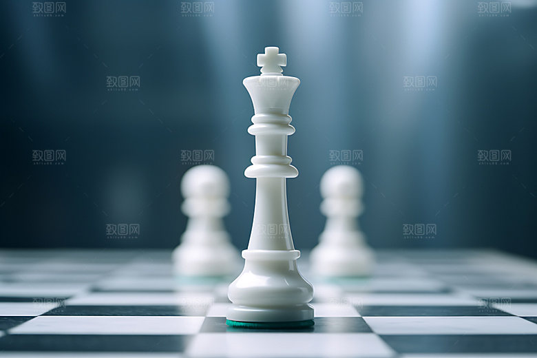 下象棋高清决策摄影图