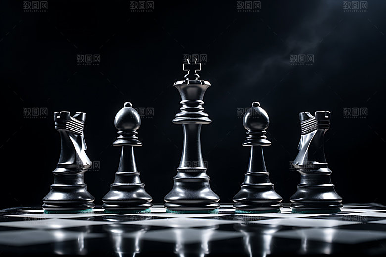 下象棋对弈博弈摄影图