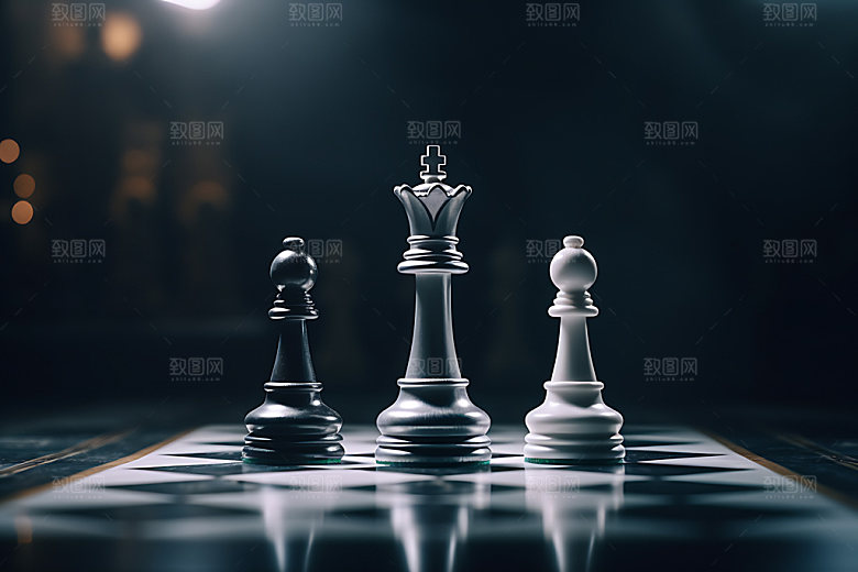 下象棋决策商务摄影图