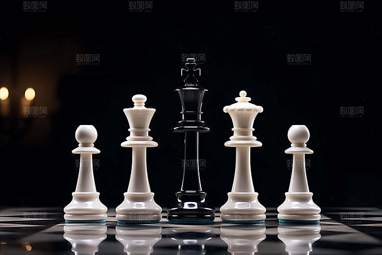 下象棋企业文化商务摄影图