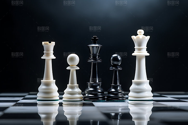 下象棋博弈商务摄影图