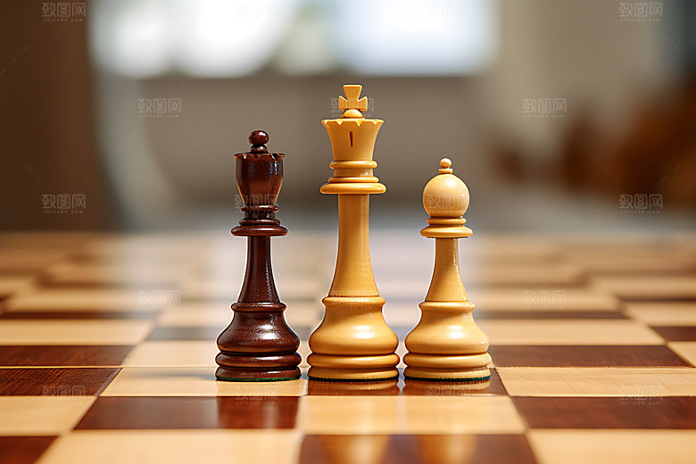 下象棋商务企业文化摄影图