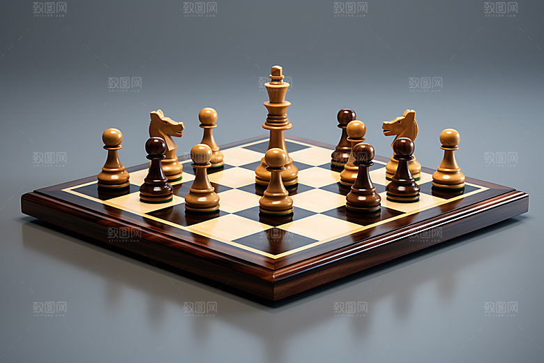 下象棋商业规划高清摄影图