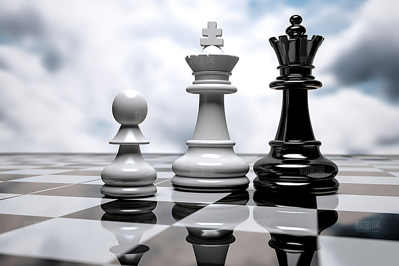 下象棋企业精神商务摄影图