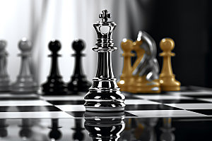 下象棋国际象棋商务摄影图