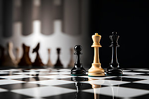 下象棋博弈高清摄影图