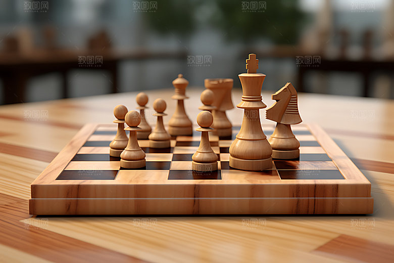 下象棋企业文化国际象棋摄影图