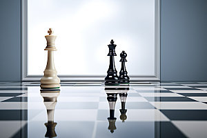 下象棋商务商业规划摄影图