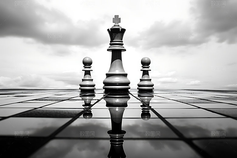 下象棋国际象棋企业精神摄影图