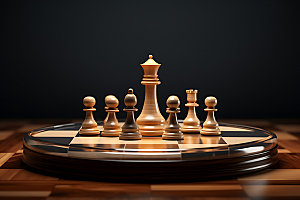 下象棋博弈决策摄影图