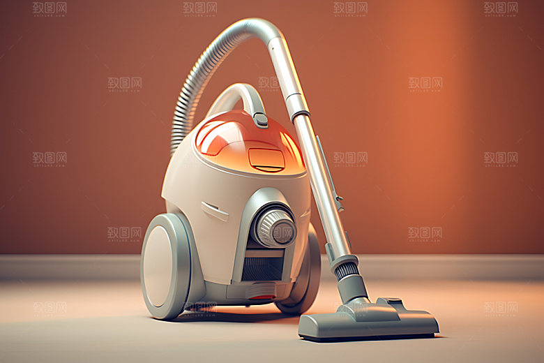 吸尘器模型高清效果图