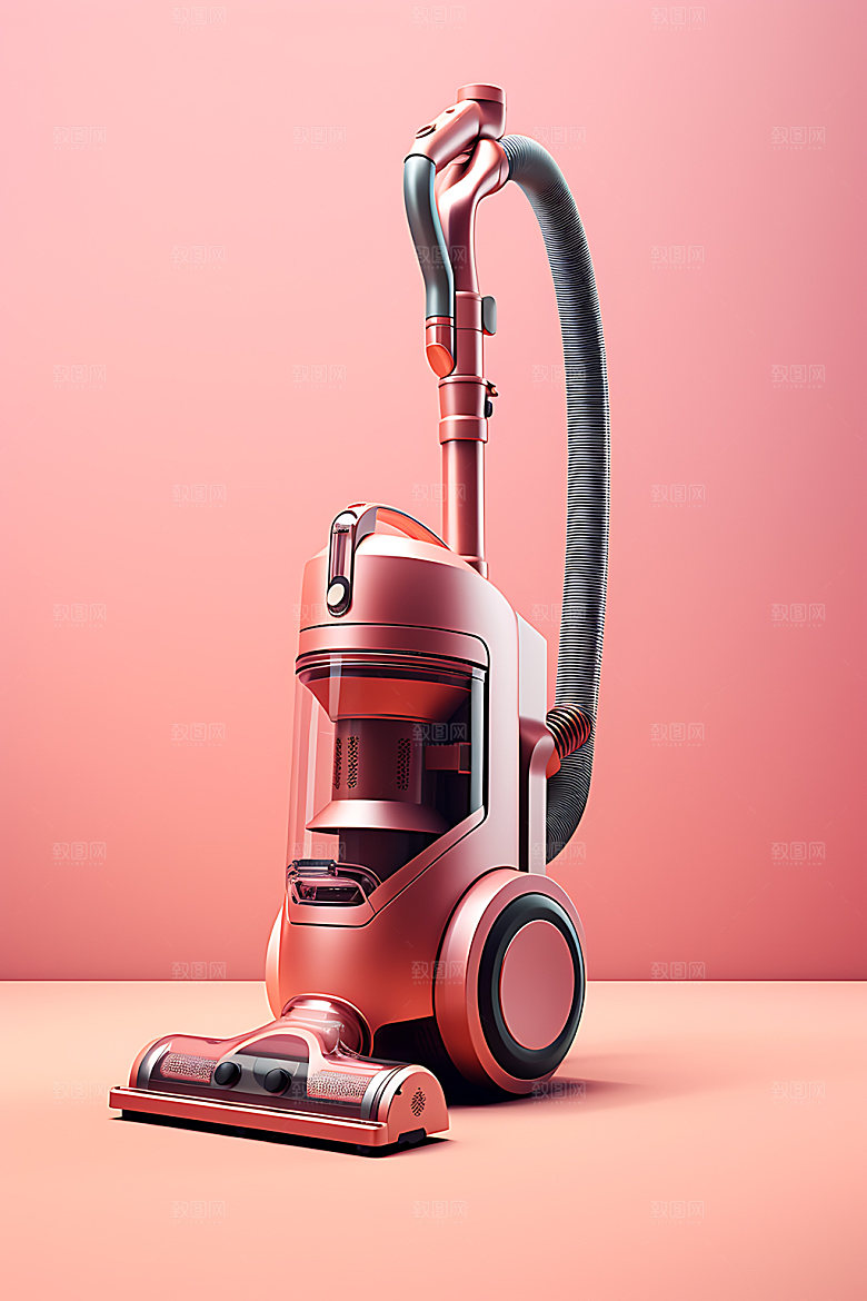 吸尘器电器家电效果图