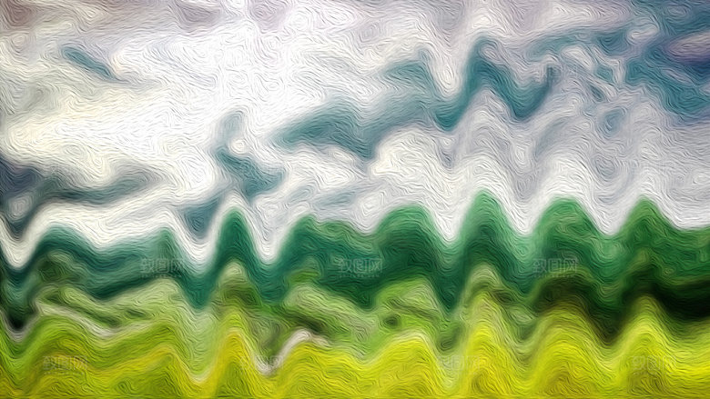 波浪油画质感背景