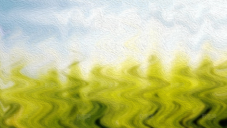 波浪油画波纹背景