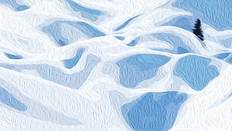 风光风景大气油画背景