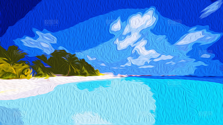 蓝色海洋质感背景