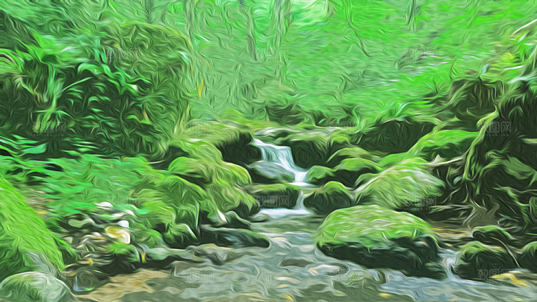 绿色纹理森林背景