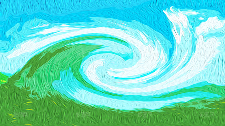 旋涡油画质感背景
