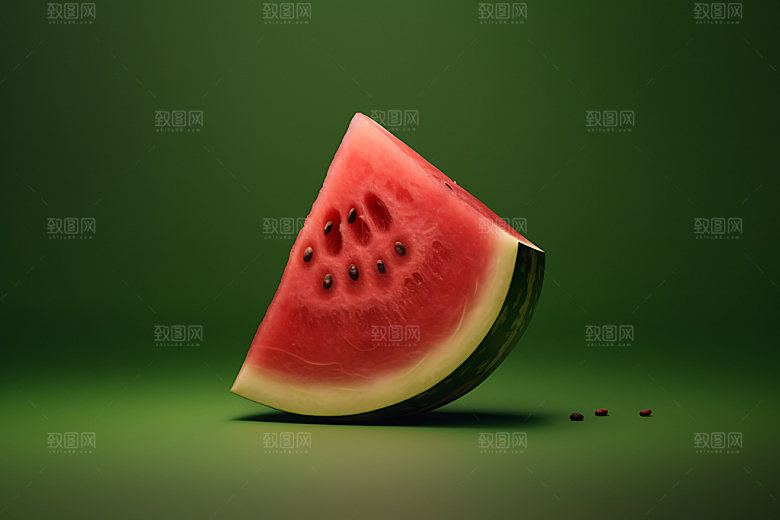 西瓜清凉夏季摄影图