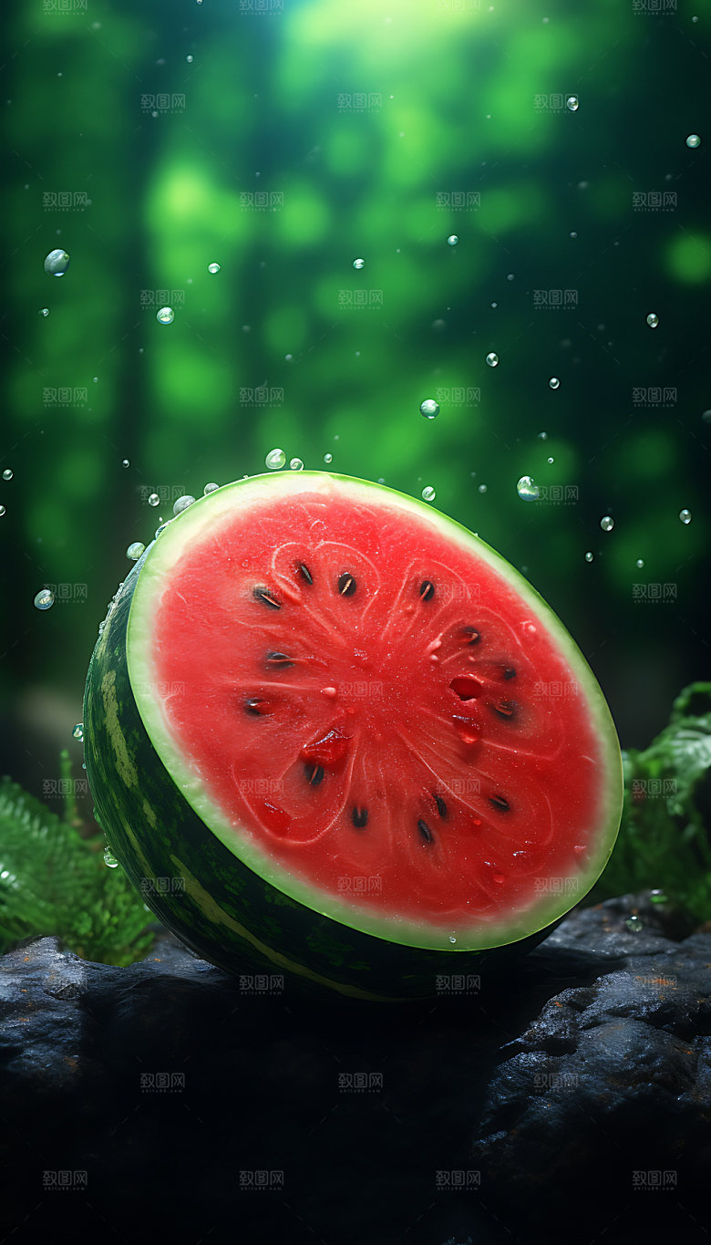 西瓜美食高清摄影图