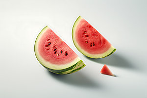 西瓜美食水果摄影图