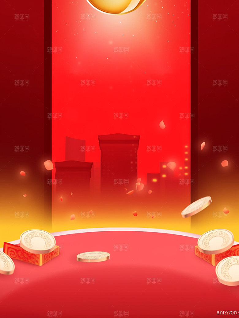 新春中国年新年背景图