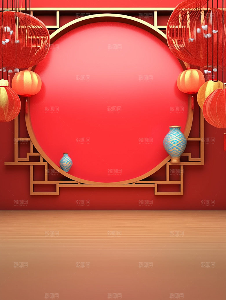 新春弹窗新年背景图