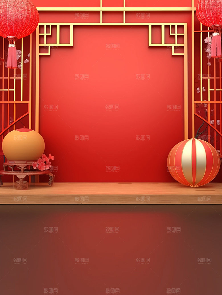新春春节新年背景图