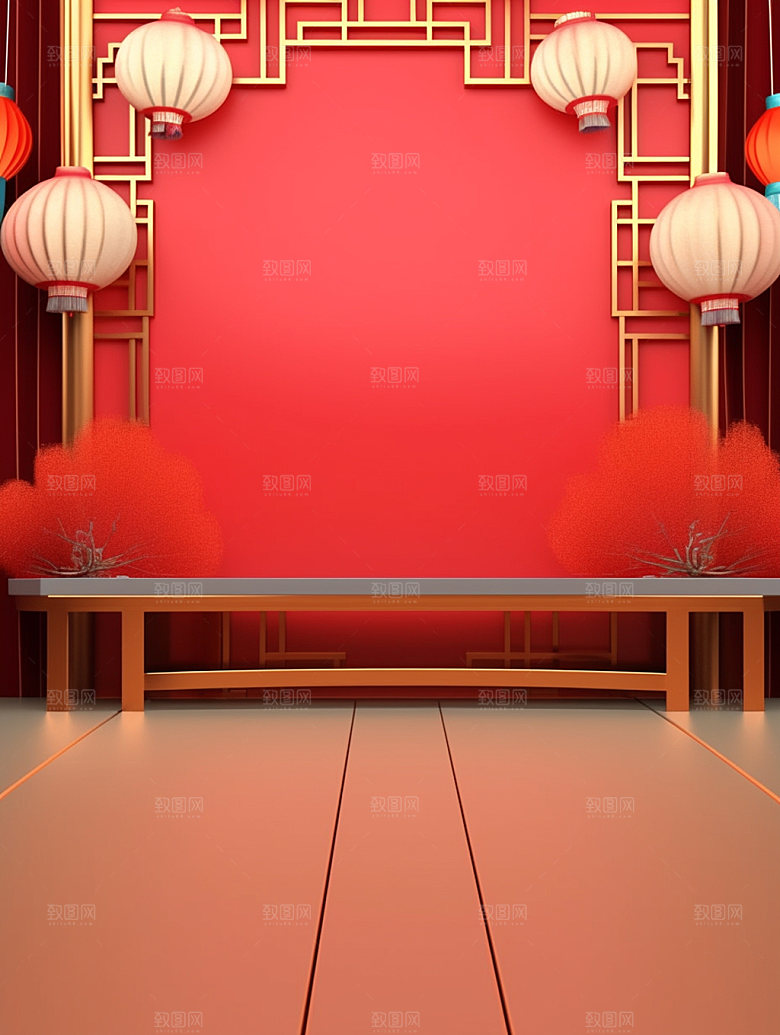 新春新年弹窗背景图