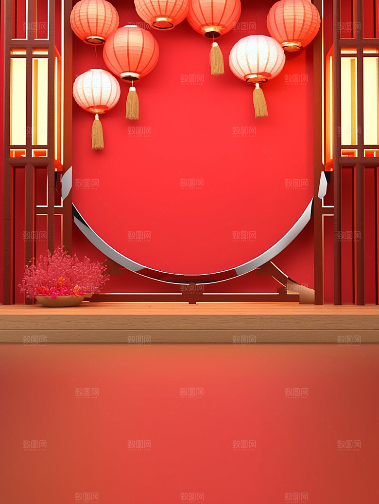 新春春节促销背景图