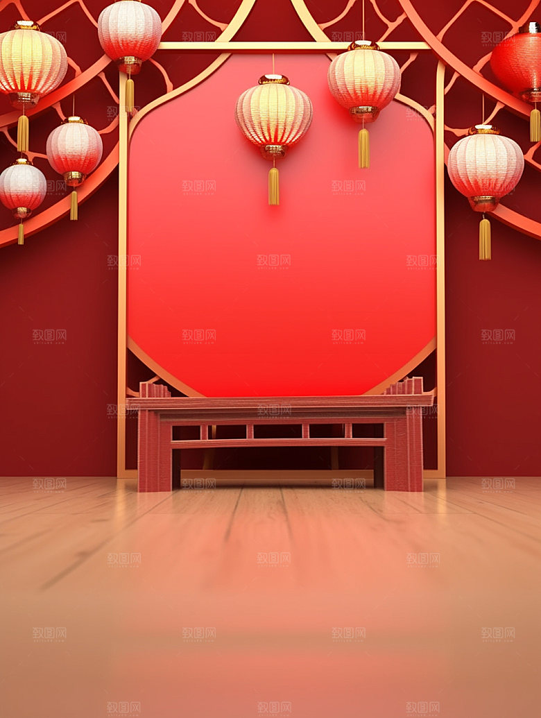 新春中国年新年背景图