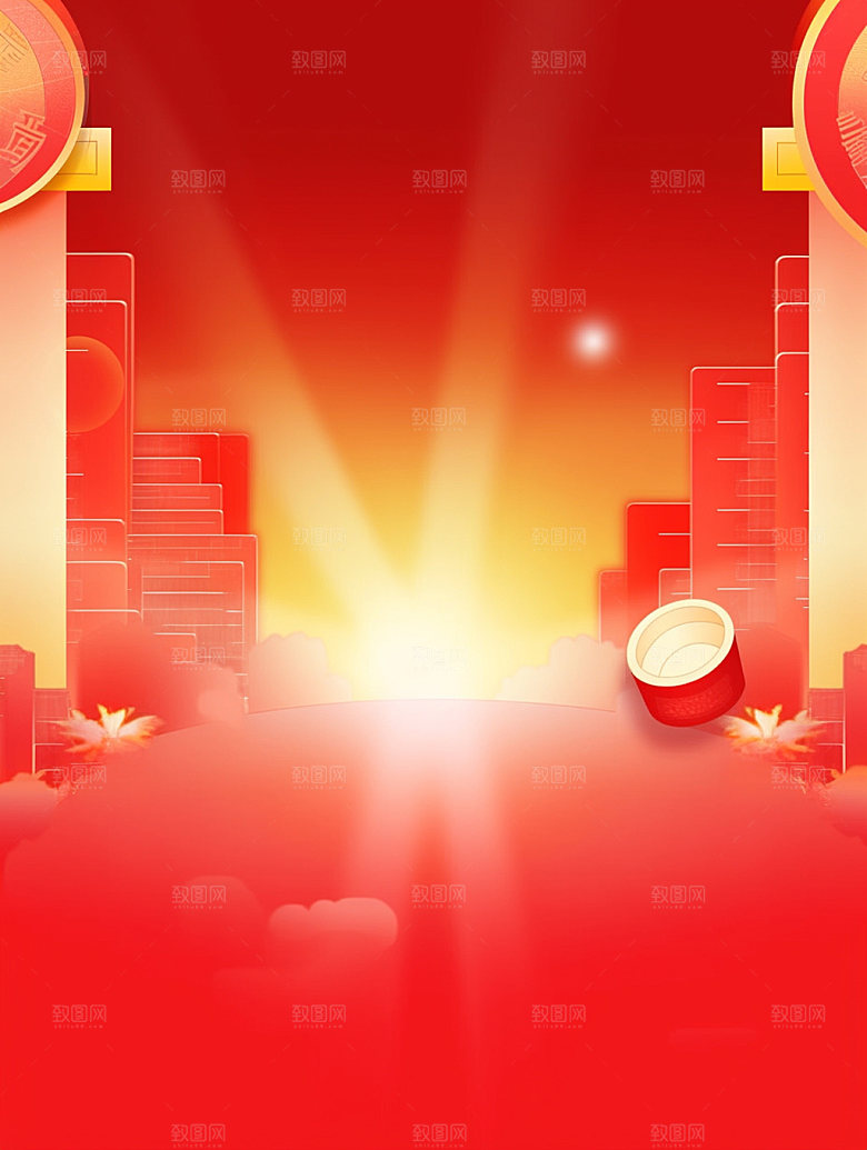 新春中国年新年背景图
