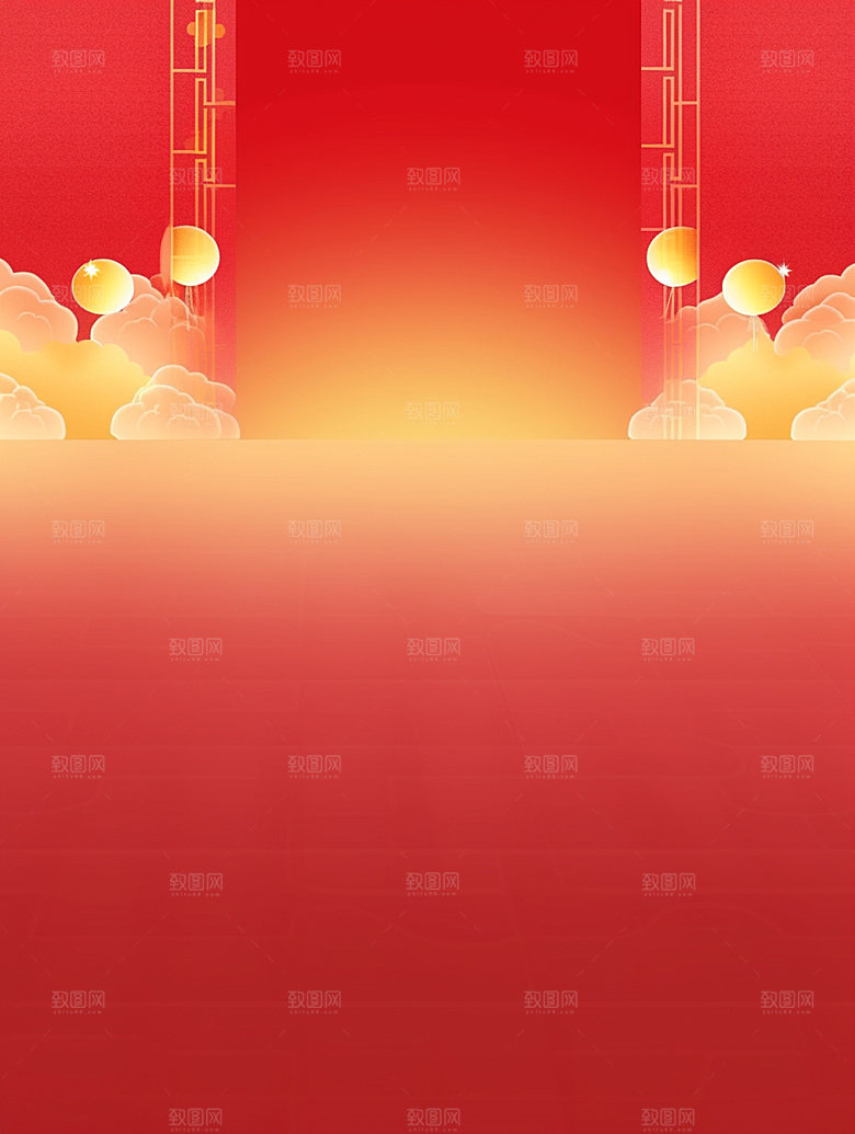 新春新年促销背景图