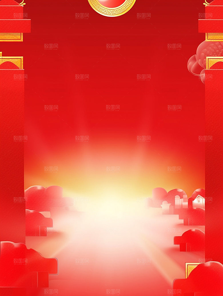 新春弹窗中国年背景图