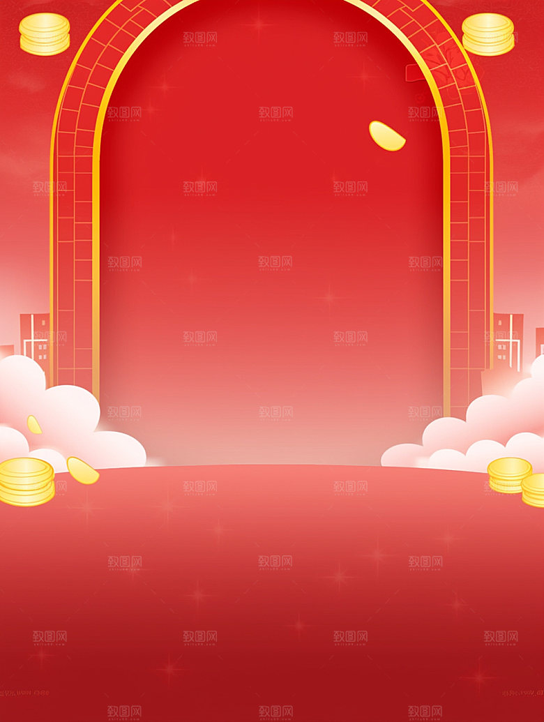 新春福利弹窗背景图