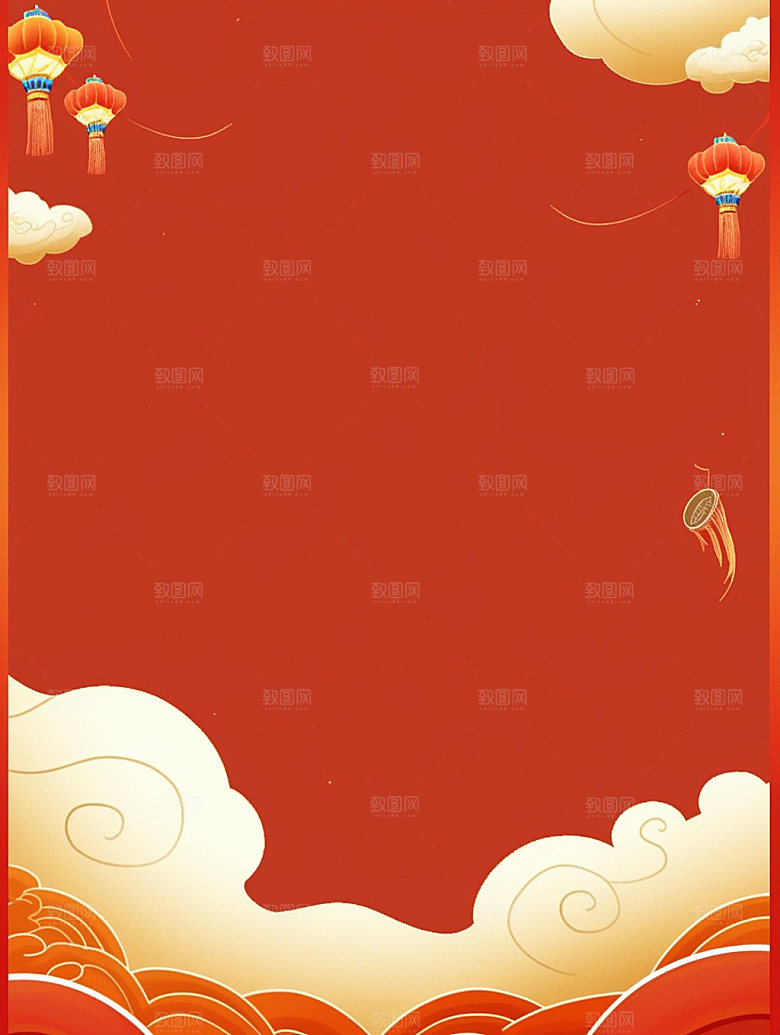 新春中国年喜庆背景图