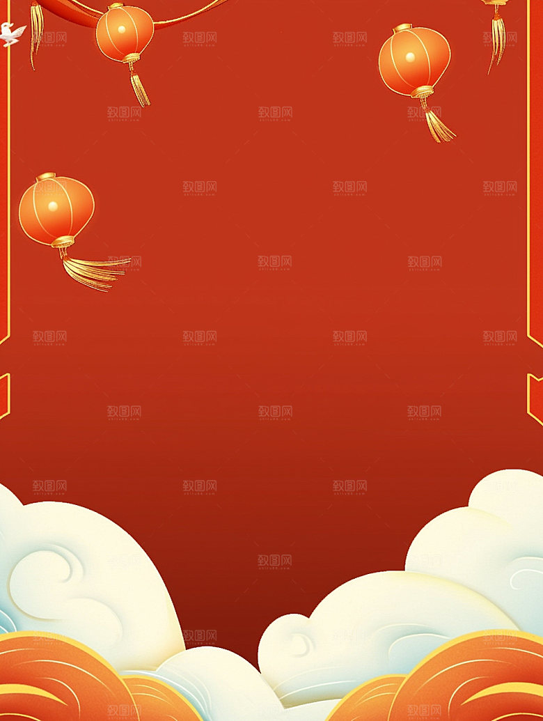 新春喜庆新年背景图