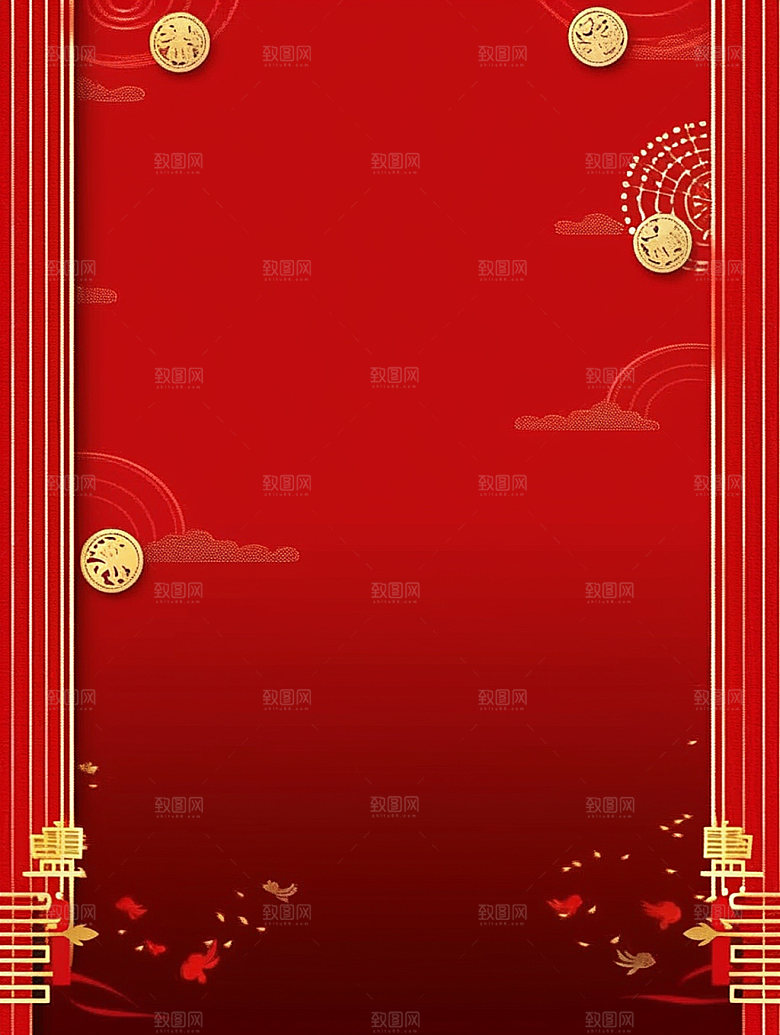 新春促销中国年背景图