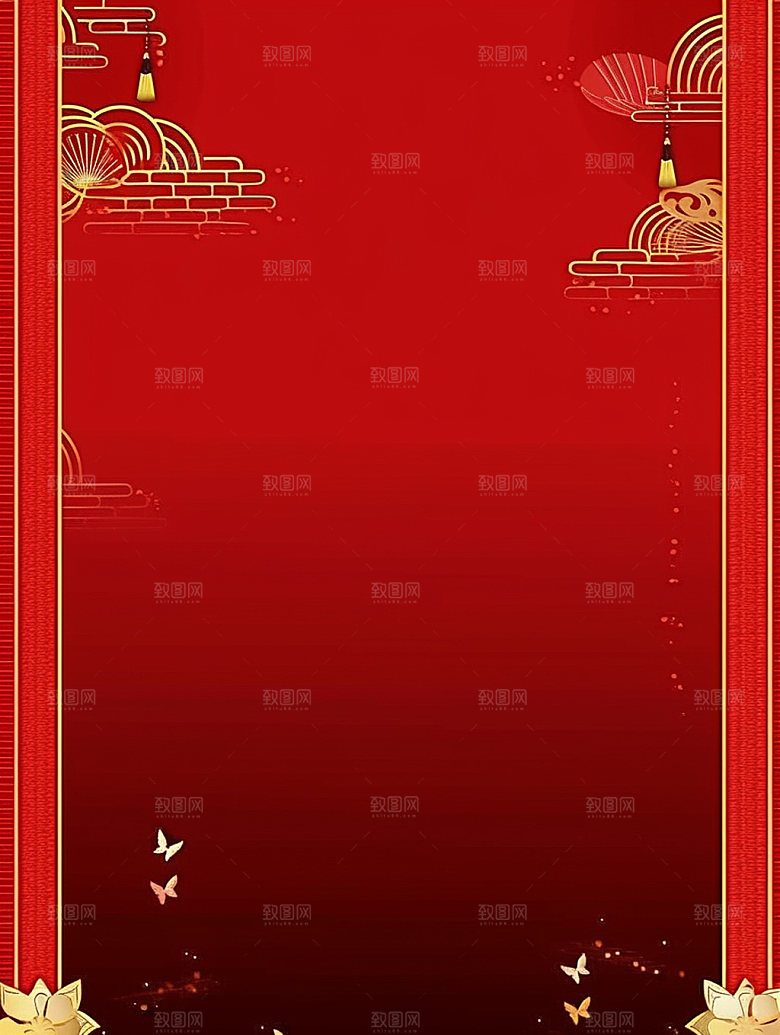 新春中国年喜庆背景图