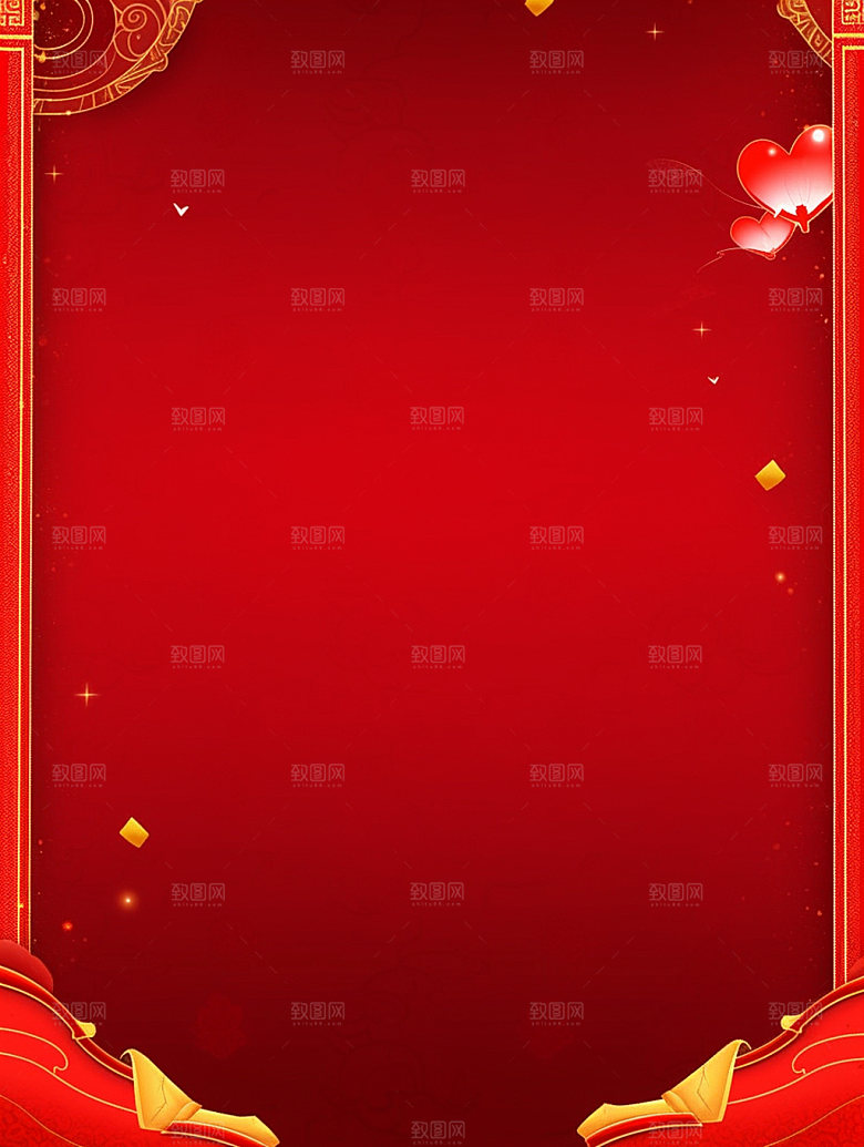 新春中国年弹窗背景图