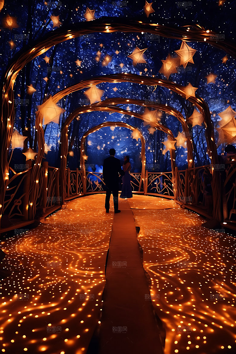 星空婚礼浪漫唯美效果图