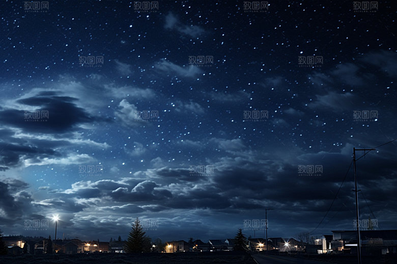 星空星穹风光摄影图