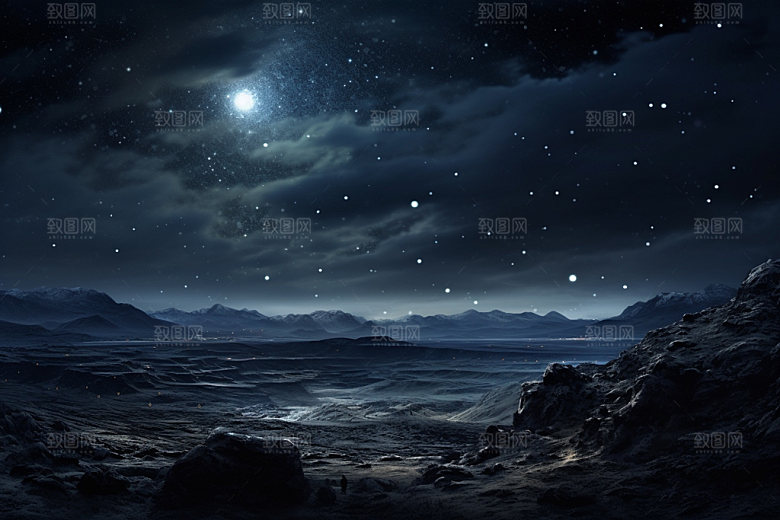 星空自然风光摄影图