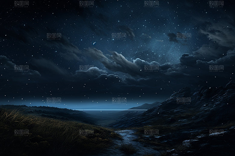 星空旅游风光摄影图