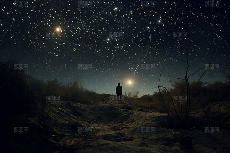 星空旅游风光摄影图