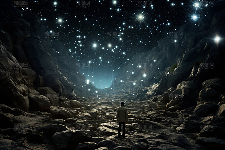 星空星穹自然摄影图