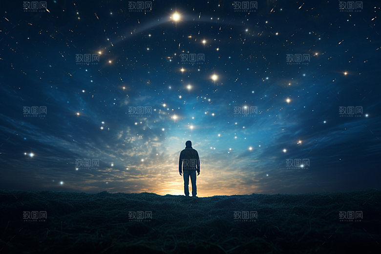 星空旅游风光摄影图