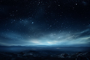 星空夜空星穹摄影图